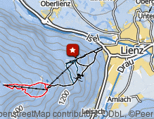 Karte: Kletterpark Schlossberg Lienz Tirol