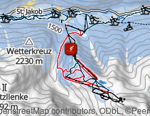 Karte: Skizentrum St. Jakob tirol