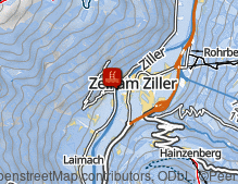 Karte: Erlebnisbad Zell am Ziller