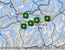 Karte: Innsbruck und Umgebung