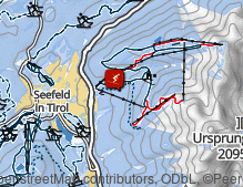 Karte: Skigebiet Rosshütte - Härmelekopf / Area sciistica Rosshütte - Härmelekopf