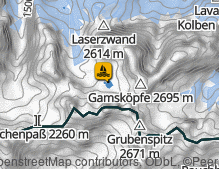 Karte: Laserzsee / Lago Laserzsee