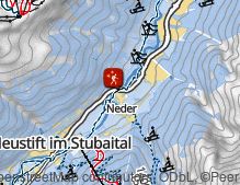 Karte: Winterwanderweg und Rodelbahn Pinnisalm