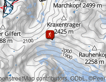 Karte: Wanderung zur Rastkogel-Hütte