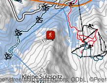 Karte: Wanderung zur Darmstädter Hütte