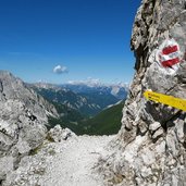 goetheweg richtung mandlscharte