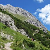 wanderer am weg dahinter maldongrat