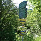 wegweiser wanderwege spertental bei kirchberg