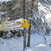 kreuzung opferstockweg skitour weg zur latschenhuette