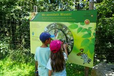 wildpark assling person infotafel