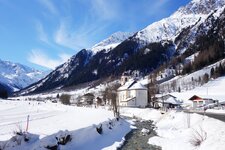 winter gschnitz dorf und langlaufloipe