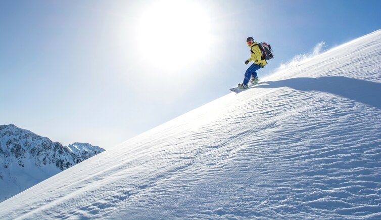 Snowboarden im Pillersee Tal